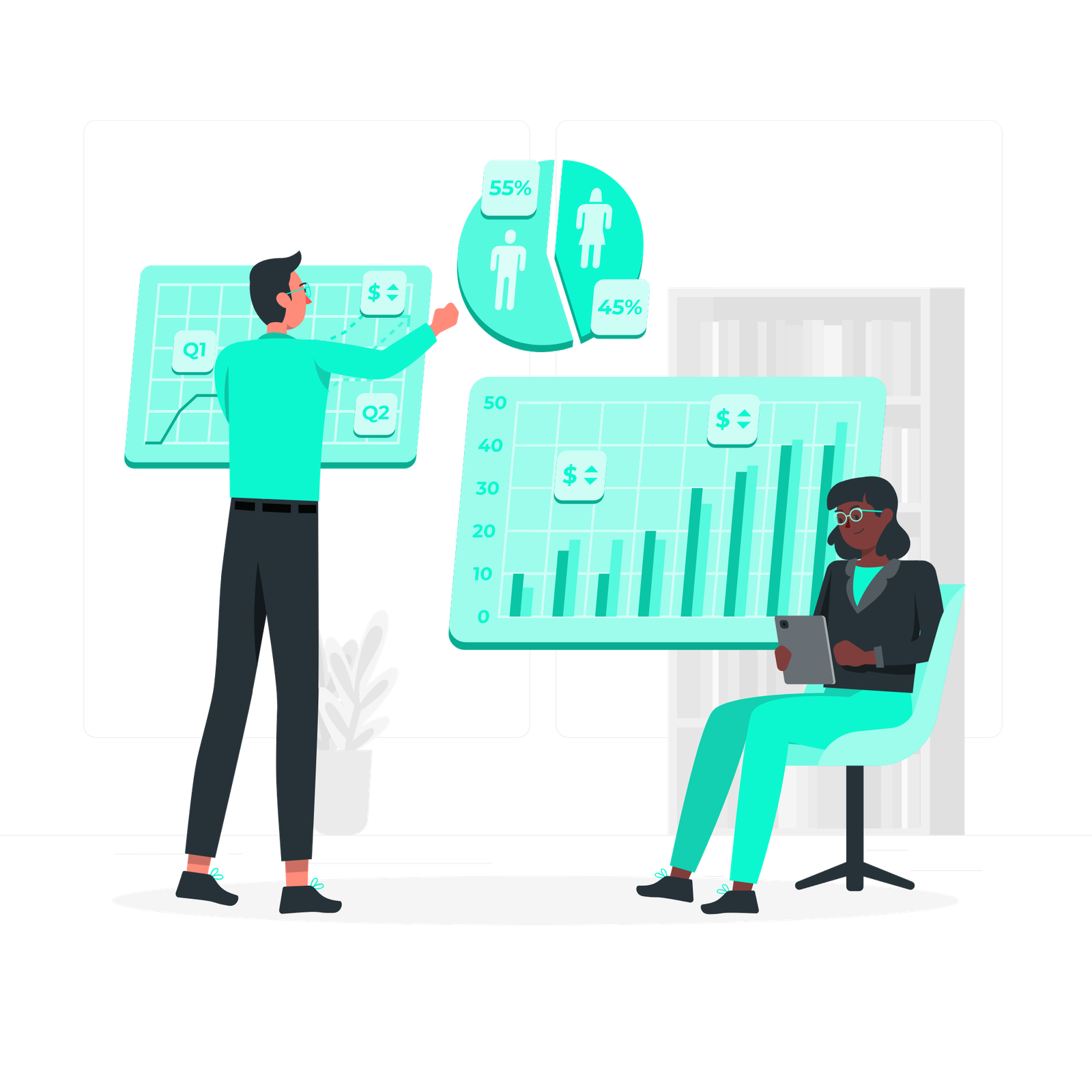 How to check sales data of a company?