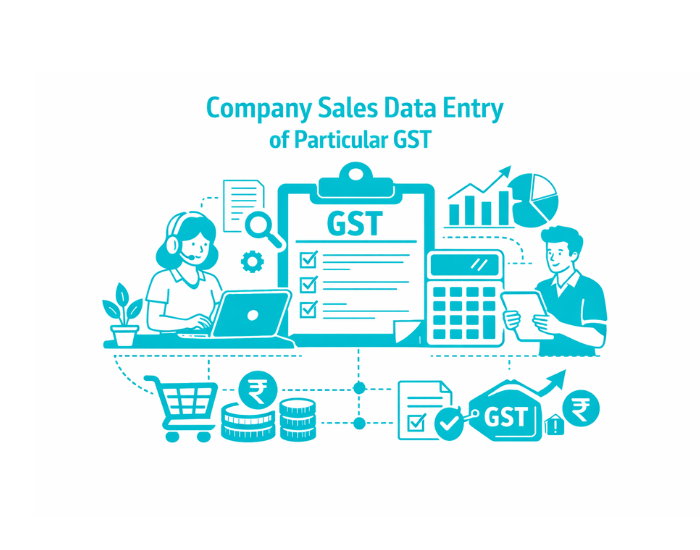 Company Sales Data Entry of Particular Gst