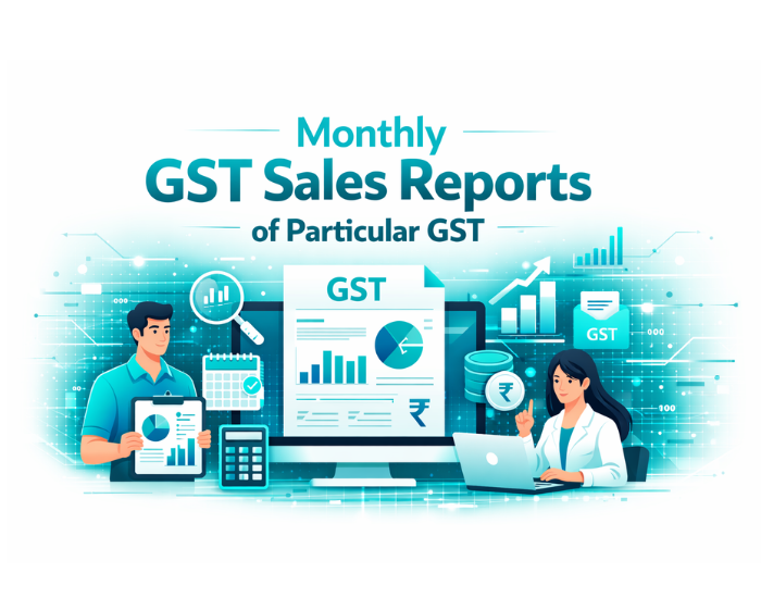 Monthly Gst Sales Reports of Particular Gst