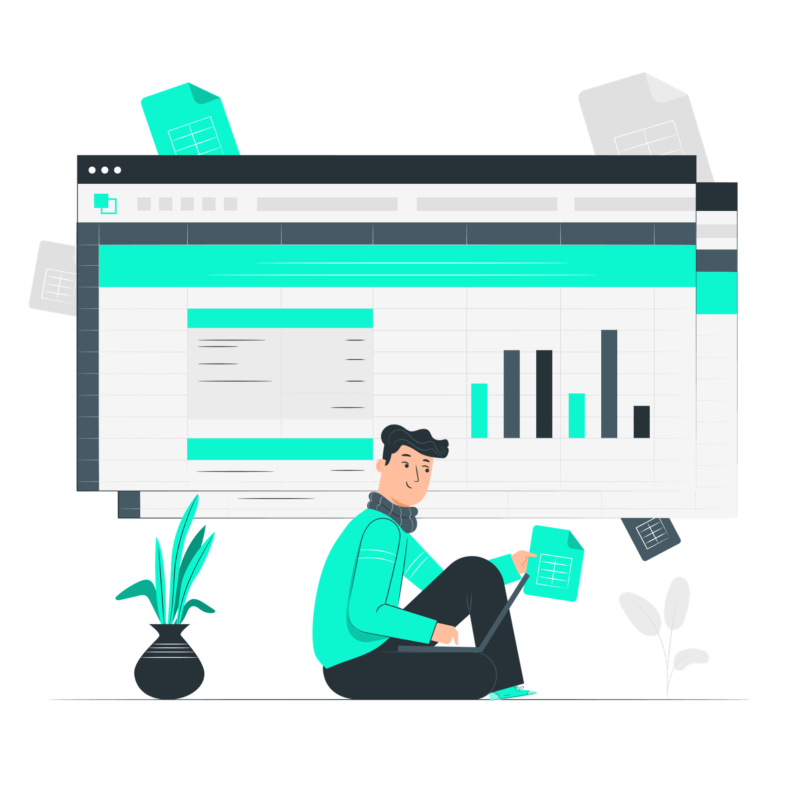 Sales Purchase Database Excel File Of a Gst Number