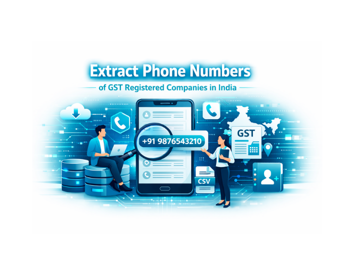 Extract Phone Numbers of GST Registered Companies in India